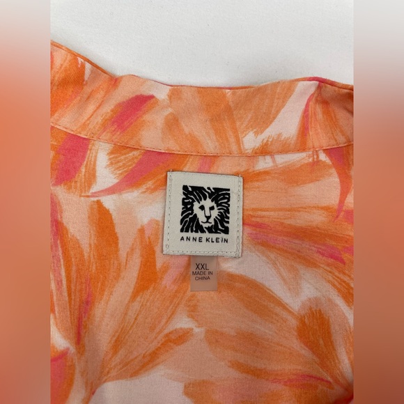 Anne Klein Long Tunic Dress Orange Size XXL - Picture 4 of 8